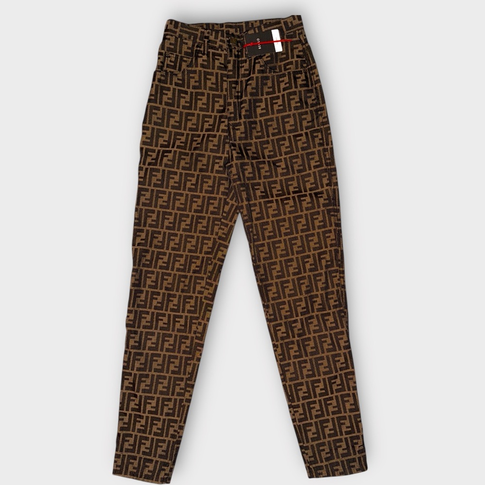 Authentic Vintage Fendi Zucca Monogram Jeans – IT 41 (fits 26/27)